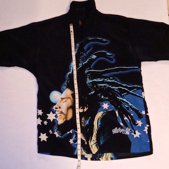 2003 Bob Marley by Dragon Fly Button down Shirt Size M - Picture 2 of 6